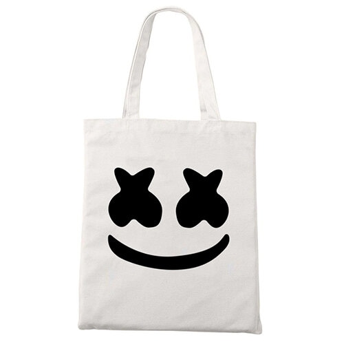 Marshmello Dj shopping Bag Printed - Marshmellow Dj Music Shipping bag Multicolor